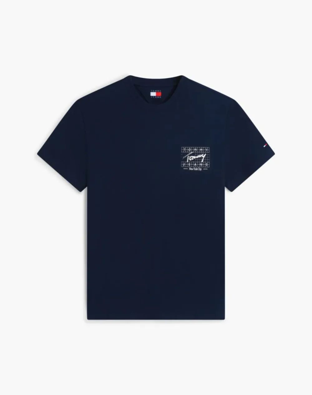 TOMMY JEANS TJM REG SIGN FLAG SS TEE EXT