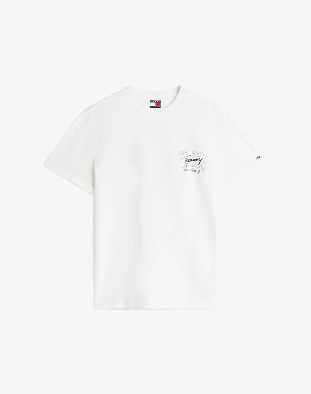 TOMMY JEANS TJM REG SIGN FLAG SS TEE EXT
