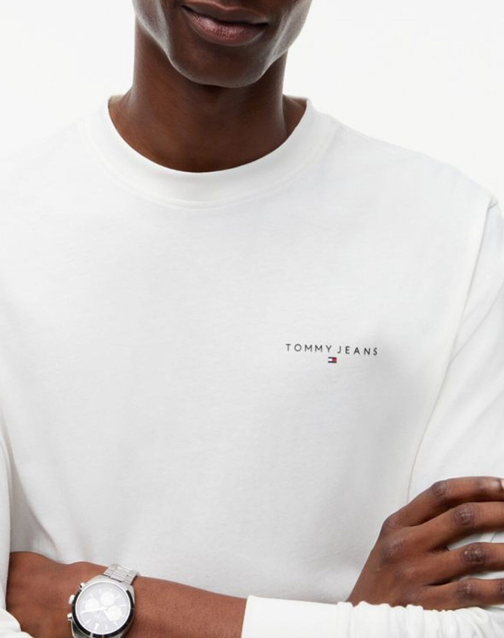 TOMMY JEANS TJM SLIM CHEST LINEAR LS TEE EXT
