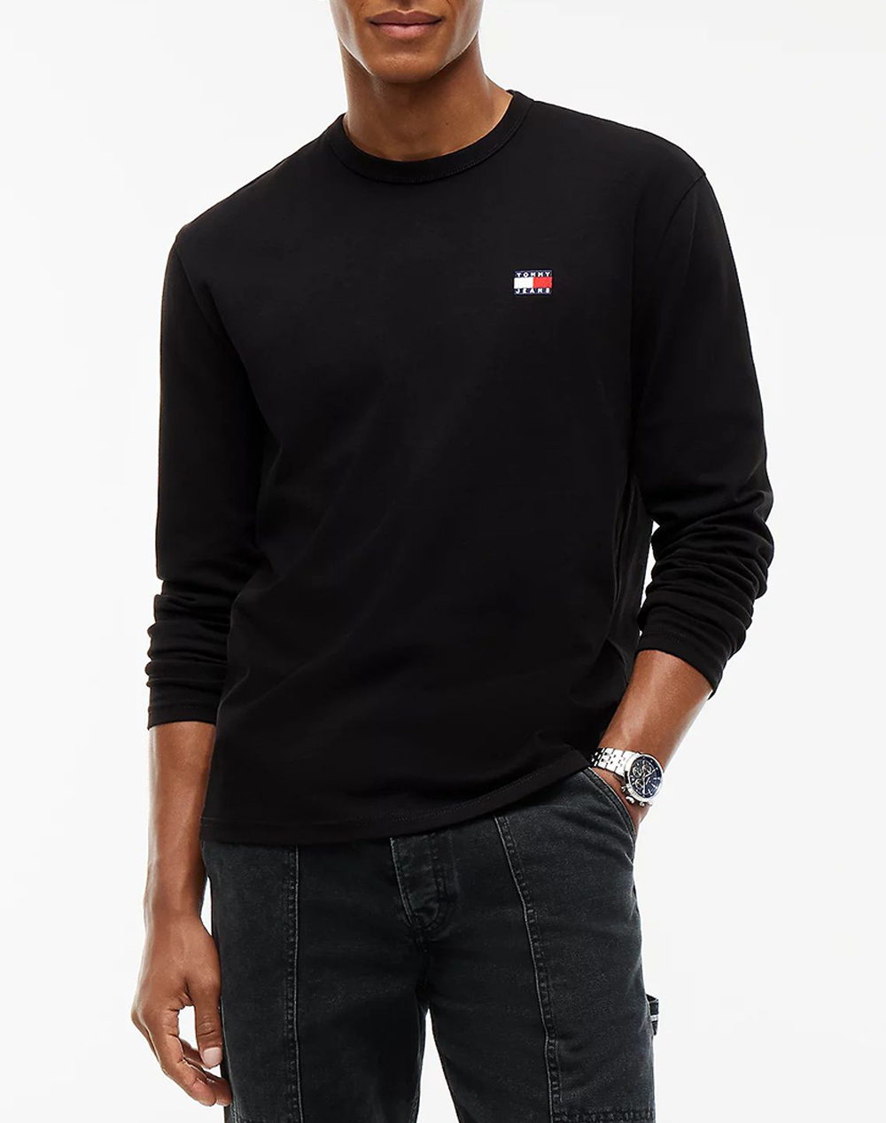 TOMMY JEANS TJM REG BADGE TEE LS