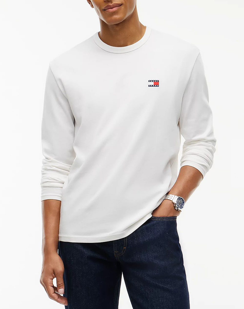 TOMMY JEANS TJM REG BADGE TEE LS