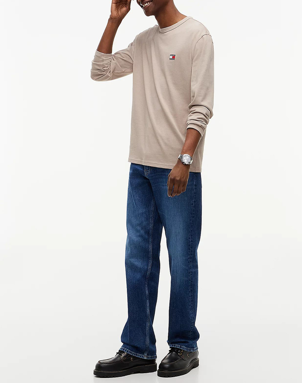 TOMMY JEANS TJM REG BADGE TEE LS