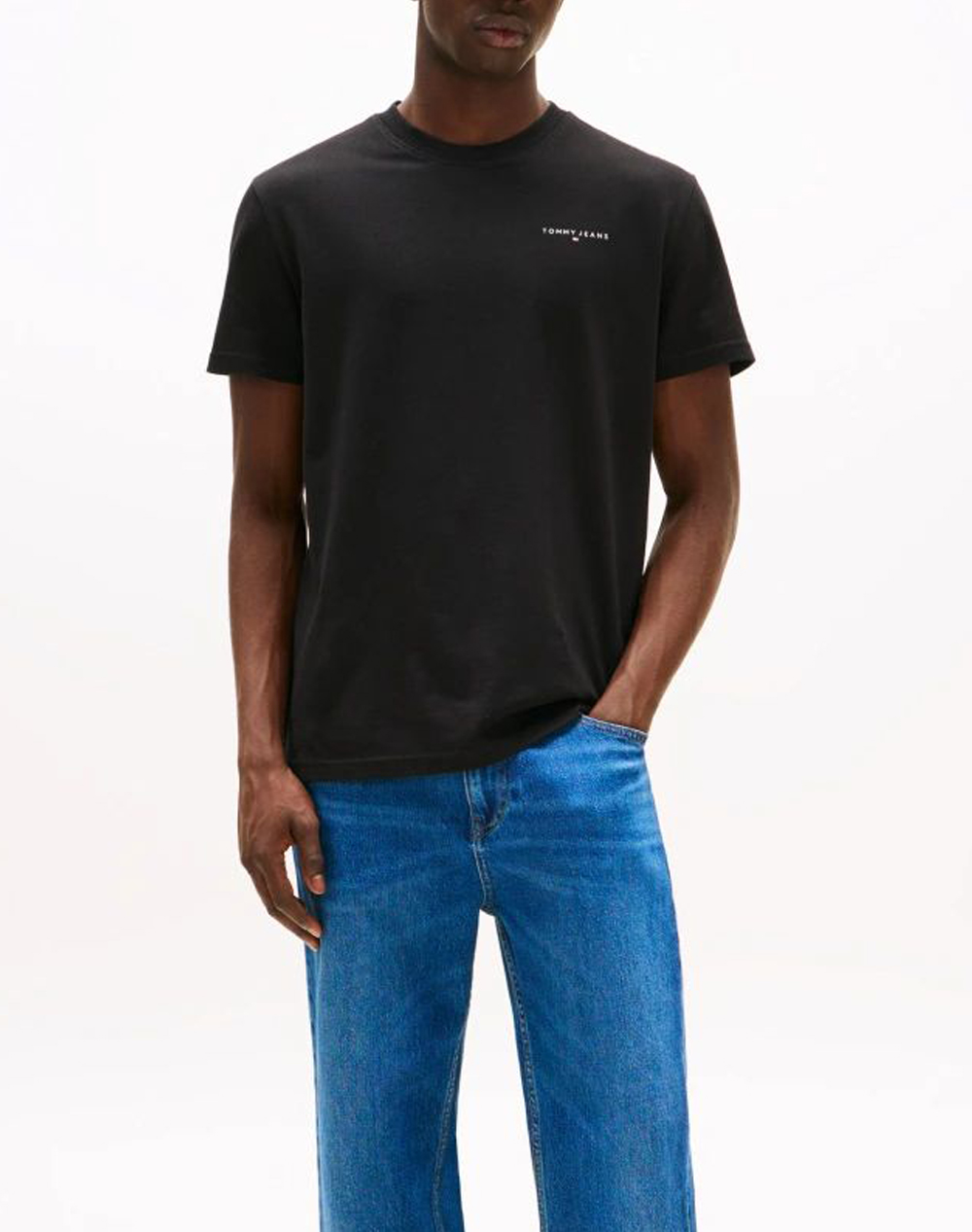 TOMMY JEANS TJM SLIM LINEAR CHEST TEE EXT