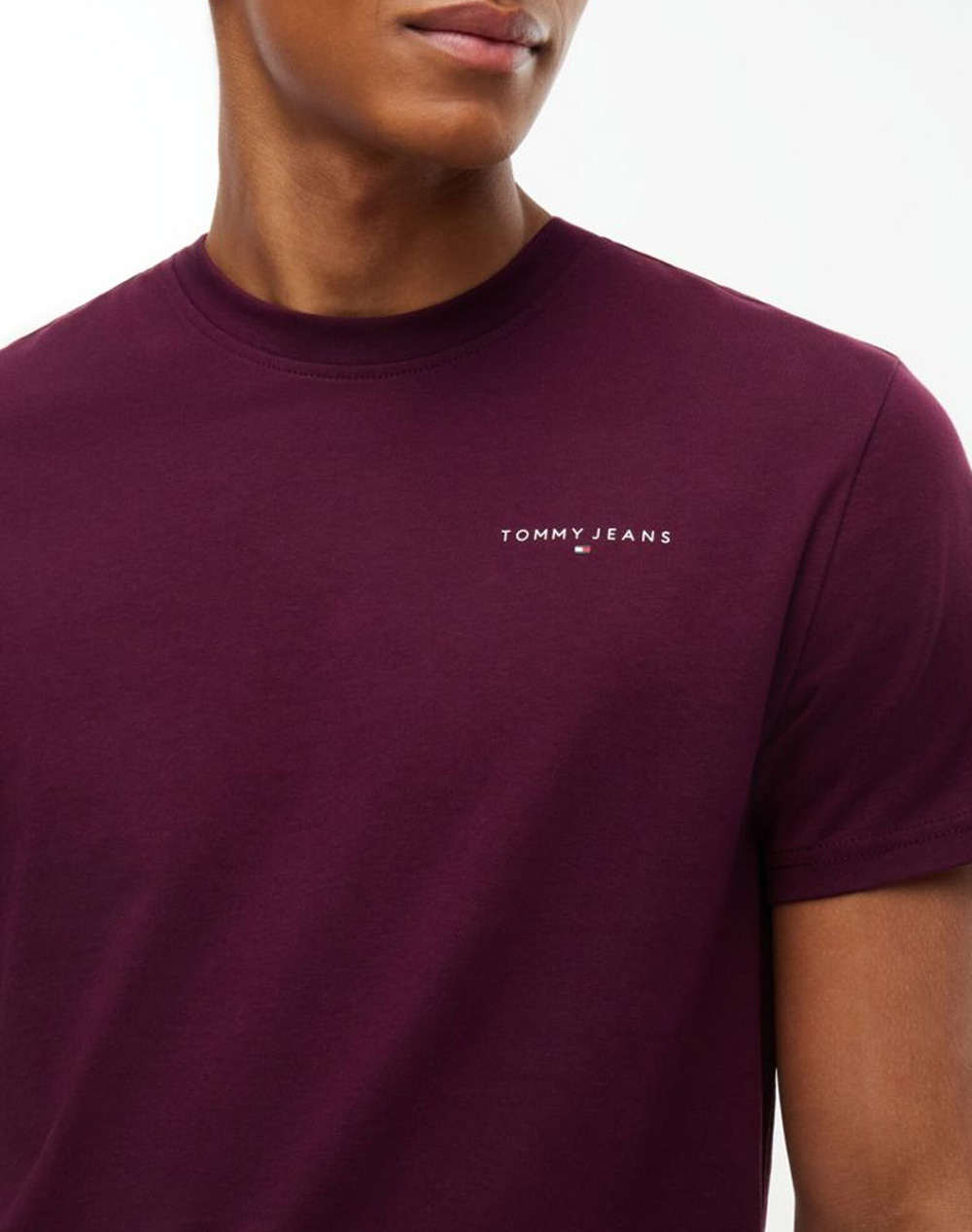 TOMMY JEANS TJM SLIM LINEAR CHEST TEE EXT