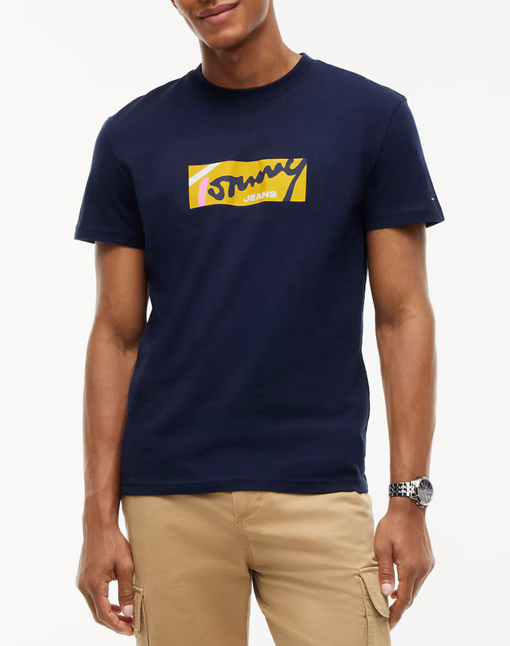 TOMMY JEANS TJM REG SIGNATURE TEE EXT