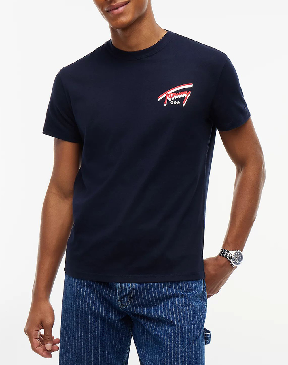 TOMMY JEANS TJM REG SIGN BACKPRINT TEE EXT