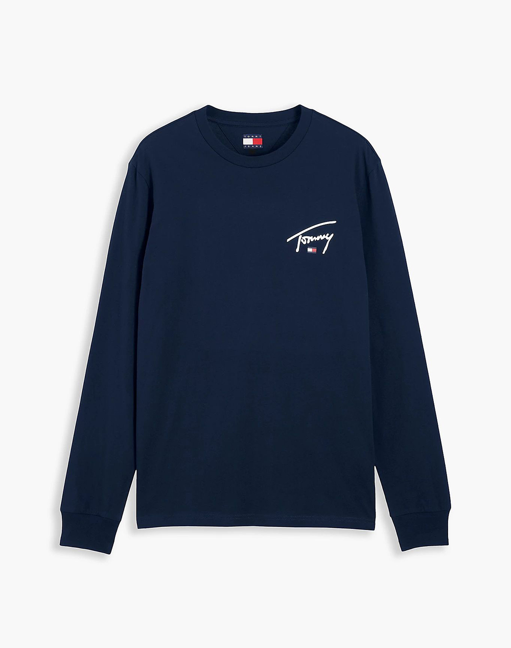 TOMMY JEANS TJM SLIM SIGNATURE CHEST TEE LS