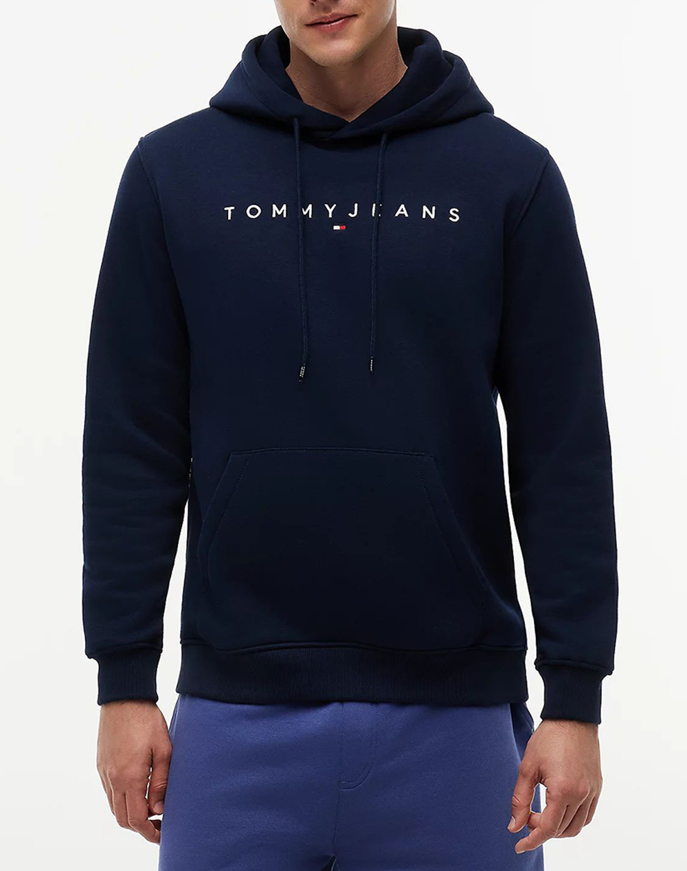 TOMMY JEANS TJM REG LINEAR LOGO HOODIE EXT