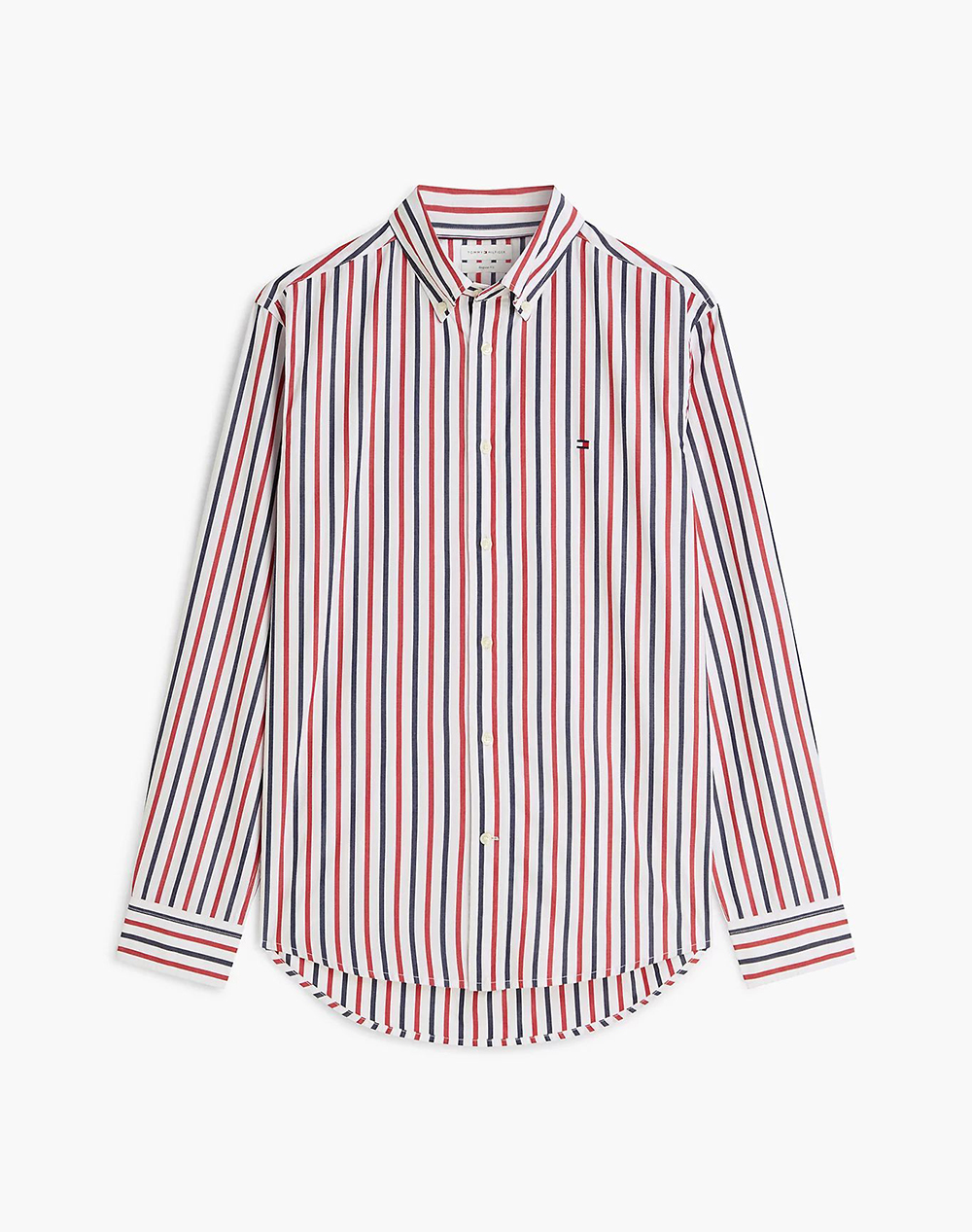 TOMMY HILFIGER FLEX POPLIN SEASONAL STRIPE SHT