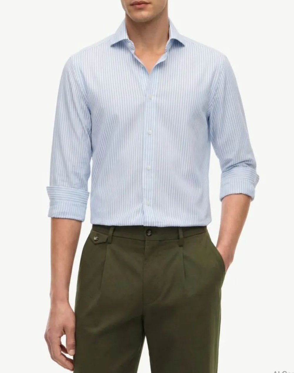 TOMMY HILFIGER DC FLEX COLLAR CLSSC STRP SHIRT