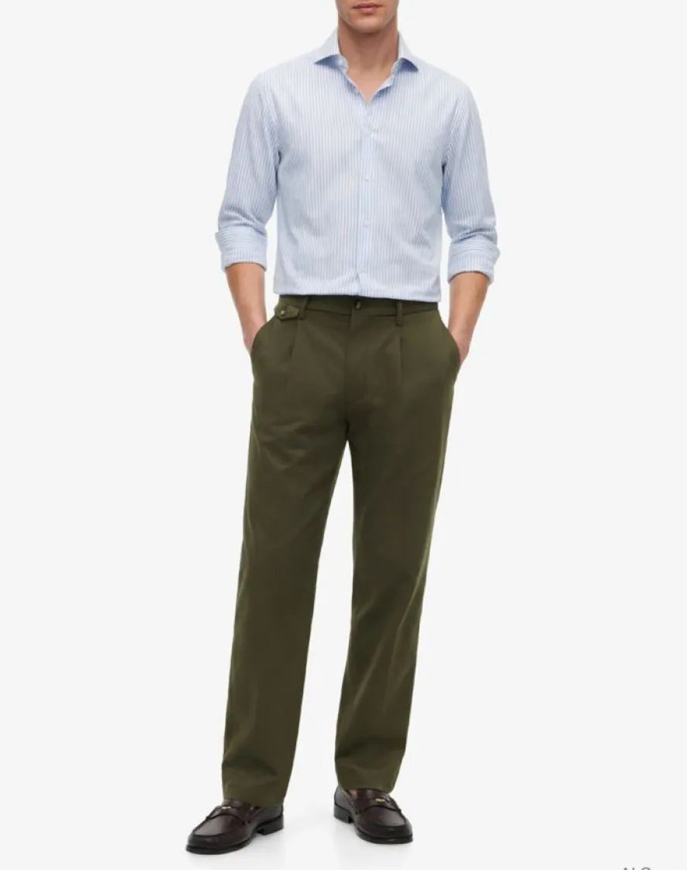 TOMMY HILFIGER DC FLEX COLLAR CLSSC STRP SHIRT