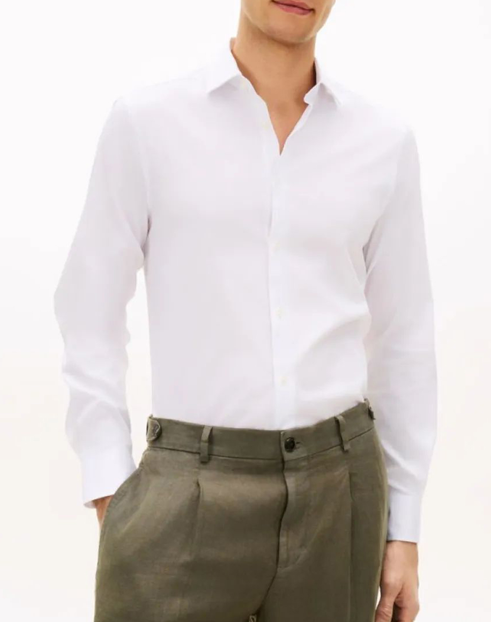 TOMMY HILFIGER DC FLEX COLLAR SOLID SHIRT