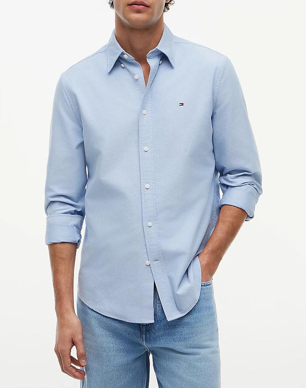TOMMY HILFIGER SOLID HERITAGE OXFORD RF SHIRT