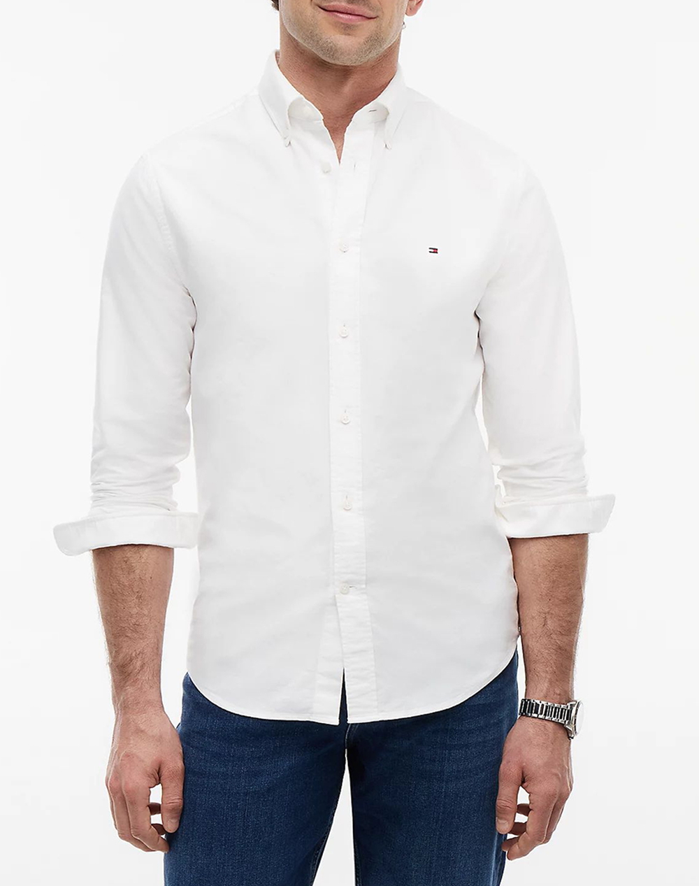 TOMMY HILFIGER SOLID HERITAGE OXFORD RF SHIRT