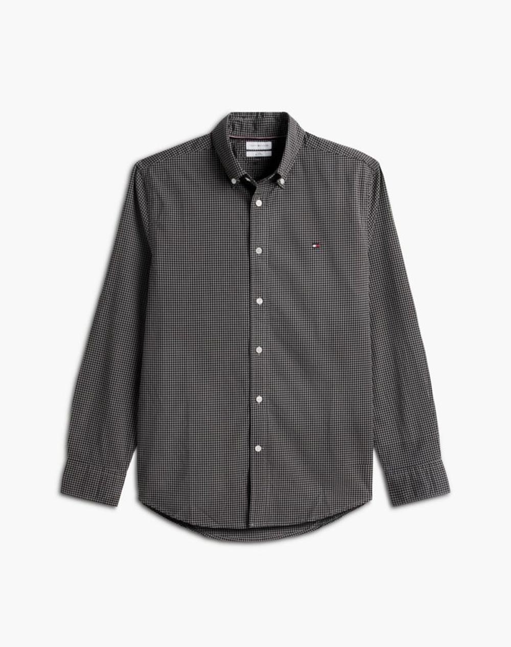 TOMMY HILFIGER FLEX POPLIN GINGHAM RF SHIRT
