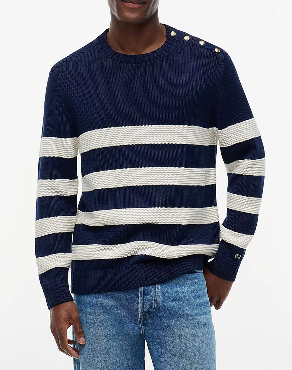 TOMMY HILFIGER DC BRETON STRIPE SWEATER