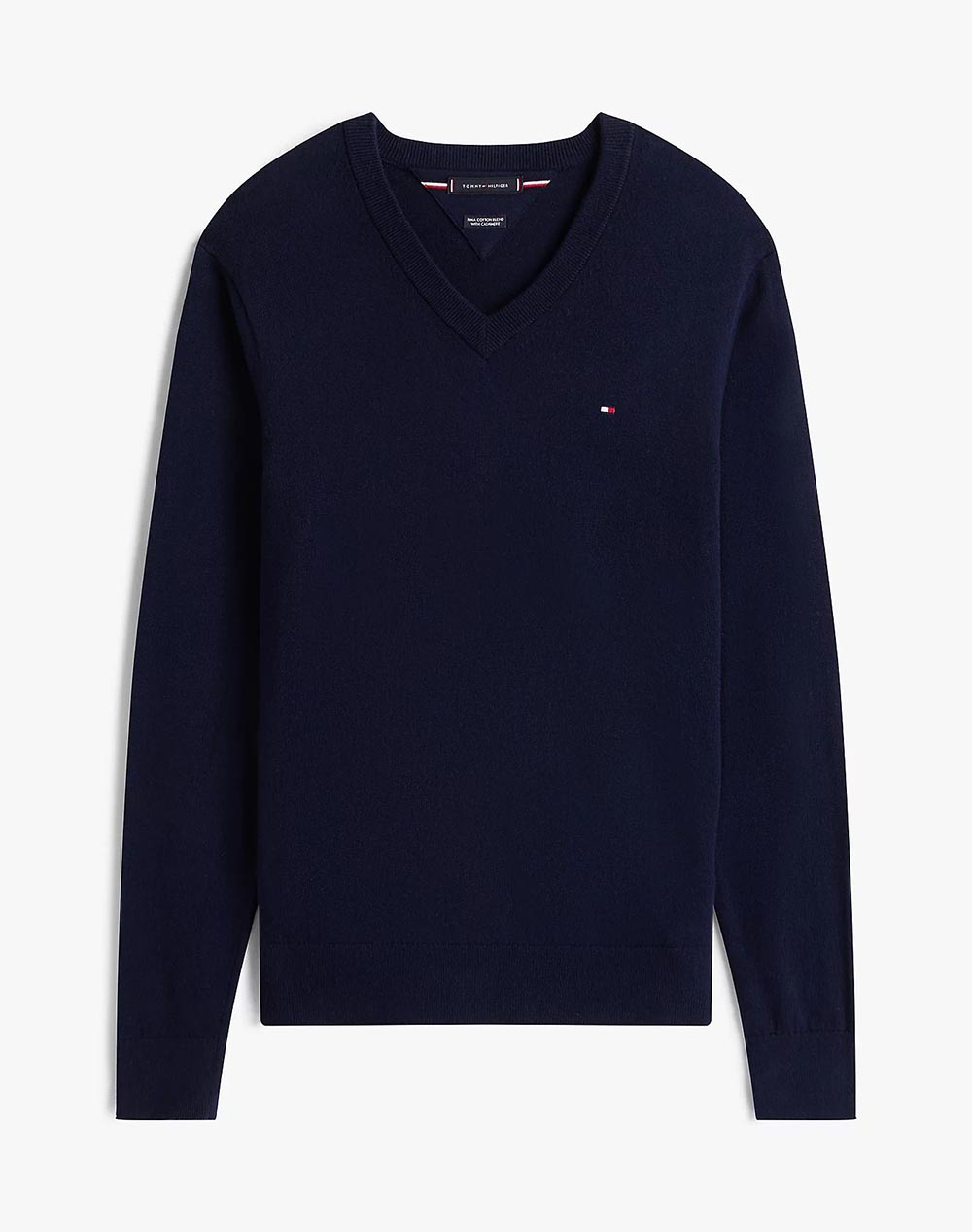 TOMMY HILFIGER PIMA ORG CTN CASHMERE V NECK