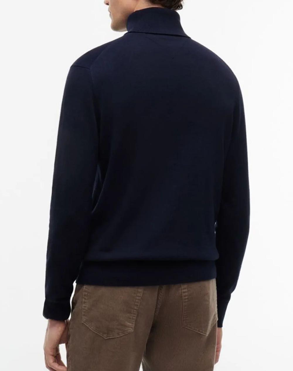 TOMMY HILFIGER PIMA ORG CTN CASHMERE ROLL NECK