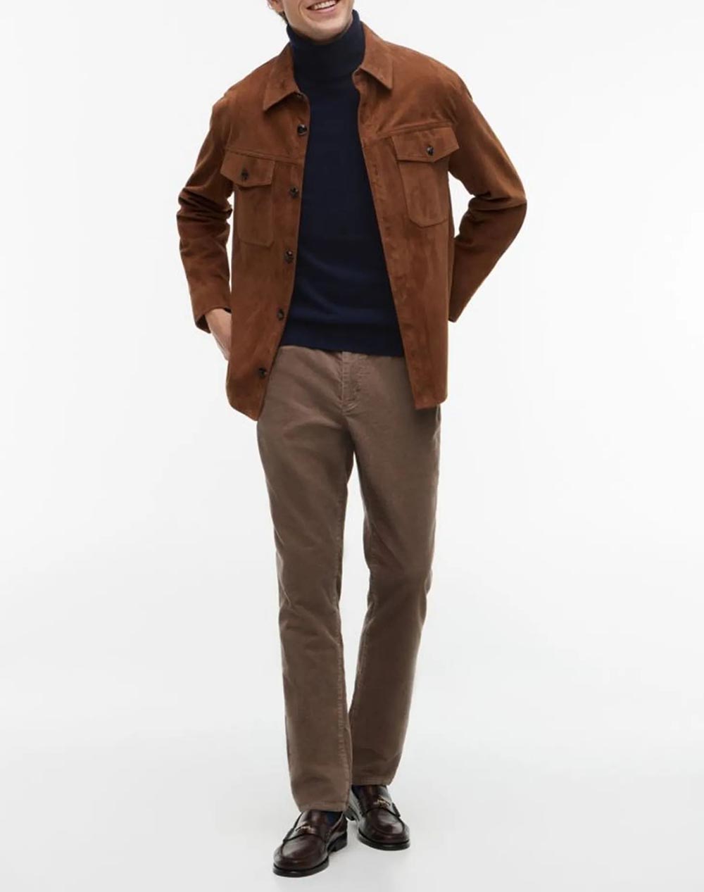 TOMMY HILFIGER PIMA ORG CTN CASHMERE ROLL NECK