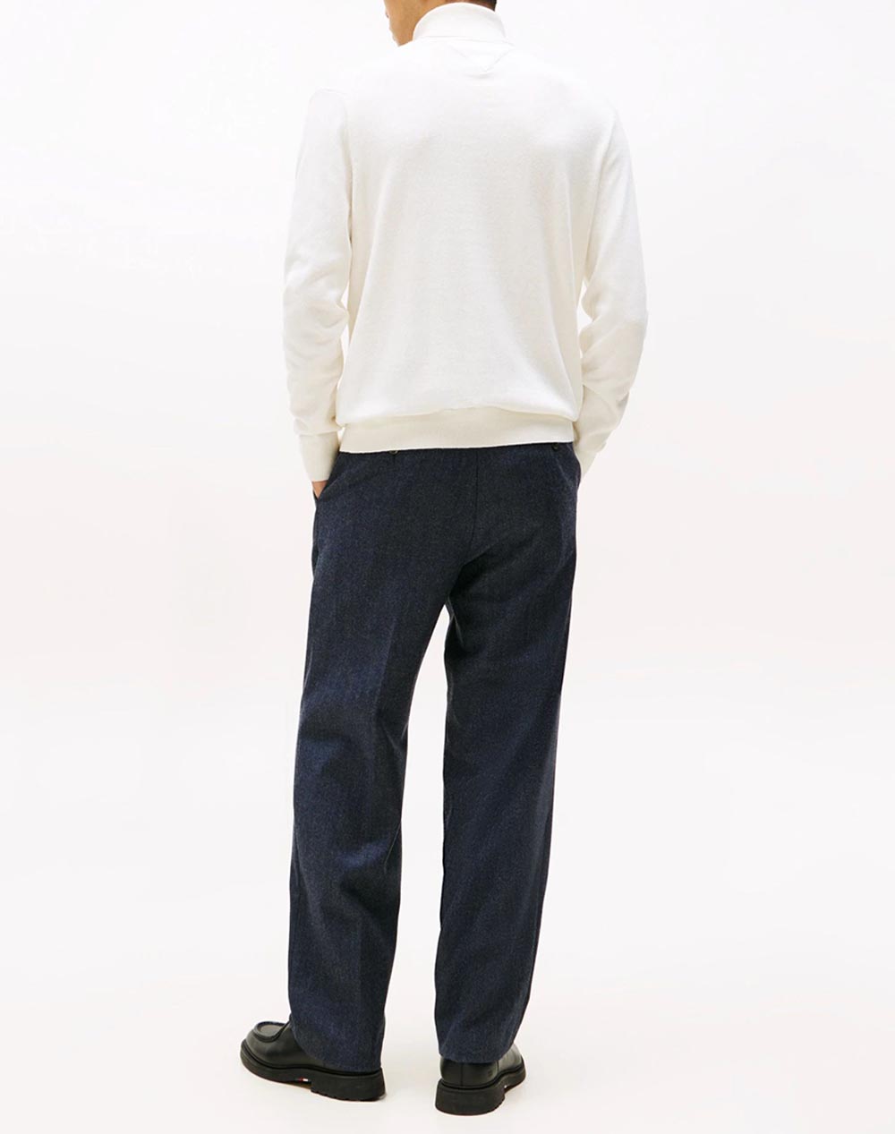 TOMMY HILFIGER PIMA ORG CTN CASHMERE ROLL NECK