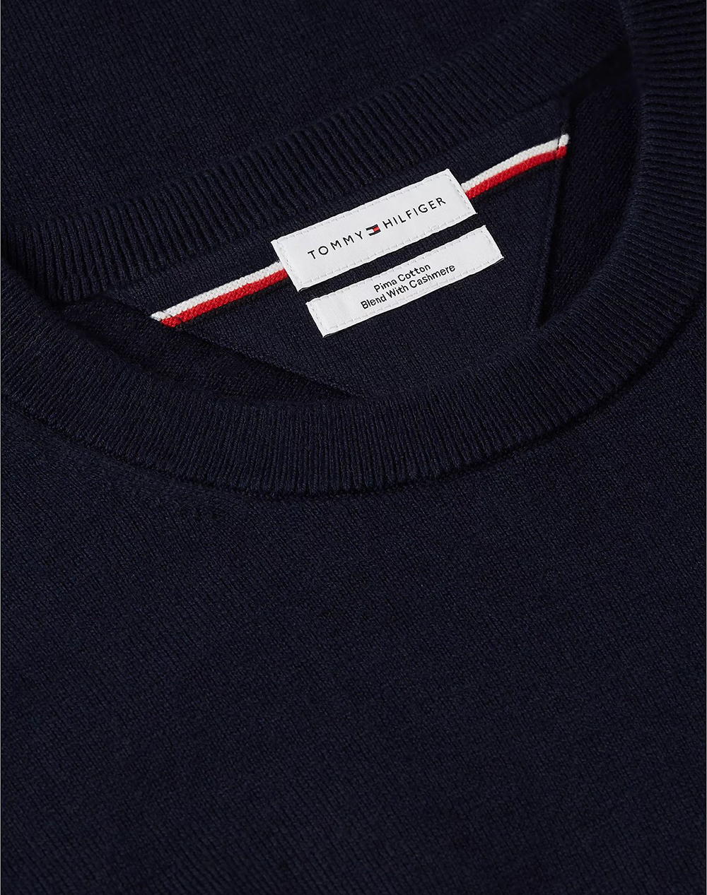 TOMMY HILFIGER PIMA ORG CTN CASHMERE CREW NECK