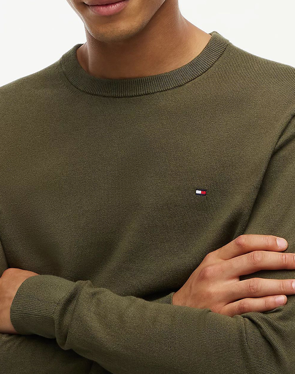 TOMMY HILFIGER PIMA ORG CTN CASHMERE CREW NECK