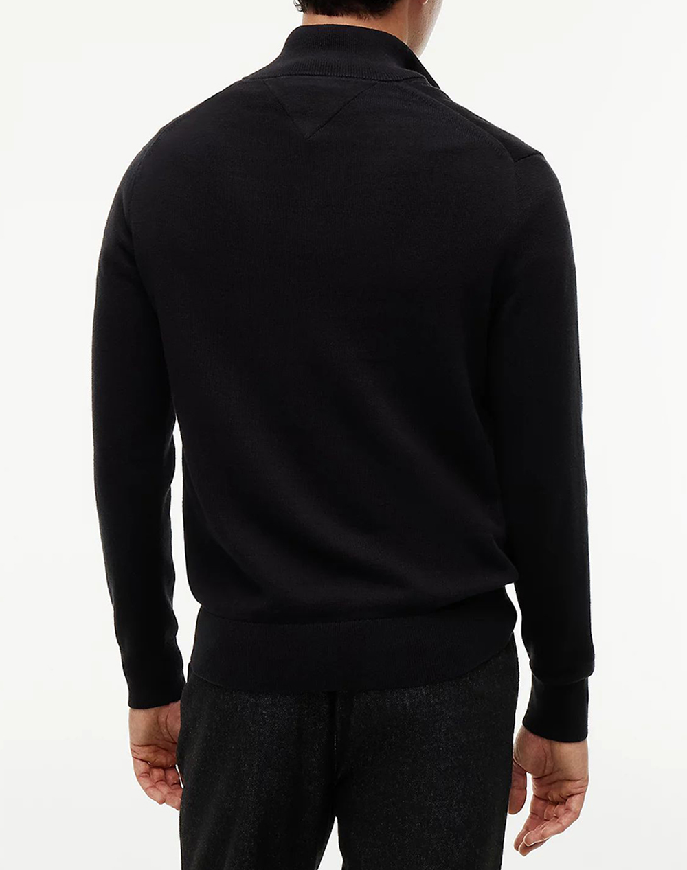 TOMMY HILFIGER PIMA ORG CTN CASHMERE ZIP MOCK