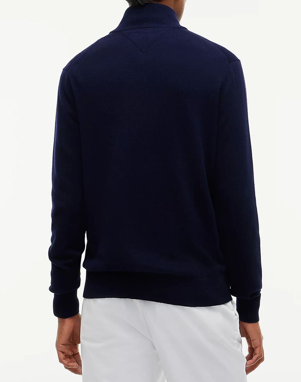 TOMMY HILFIGER PIMA ORG CTN CASHMERE ZIP MOCK