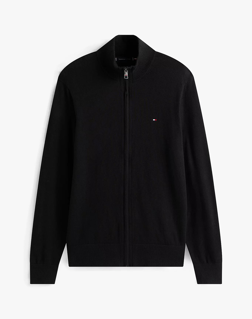 TOMMY HILFIGER PIMA ORG CTN CASHMERE ZIP THRU