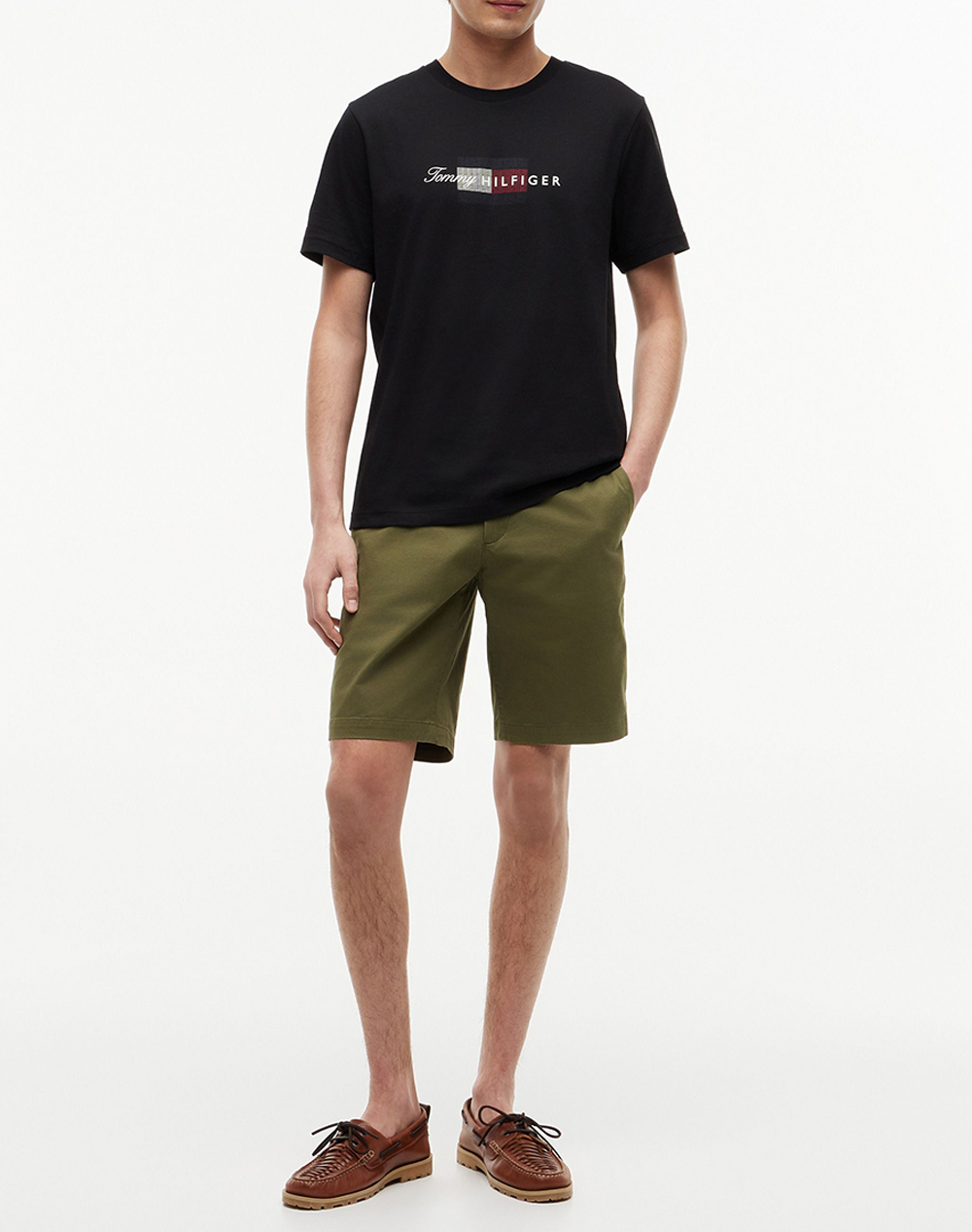 TOMMY HILFIGER SCRIPT FLAG REGULAR TEE
