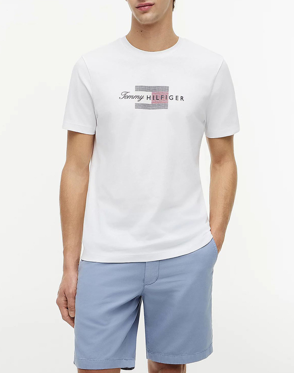 TOMMY HILFIGER SCRIPT FLAG REGULAR TEE