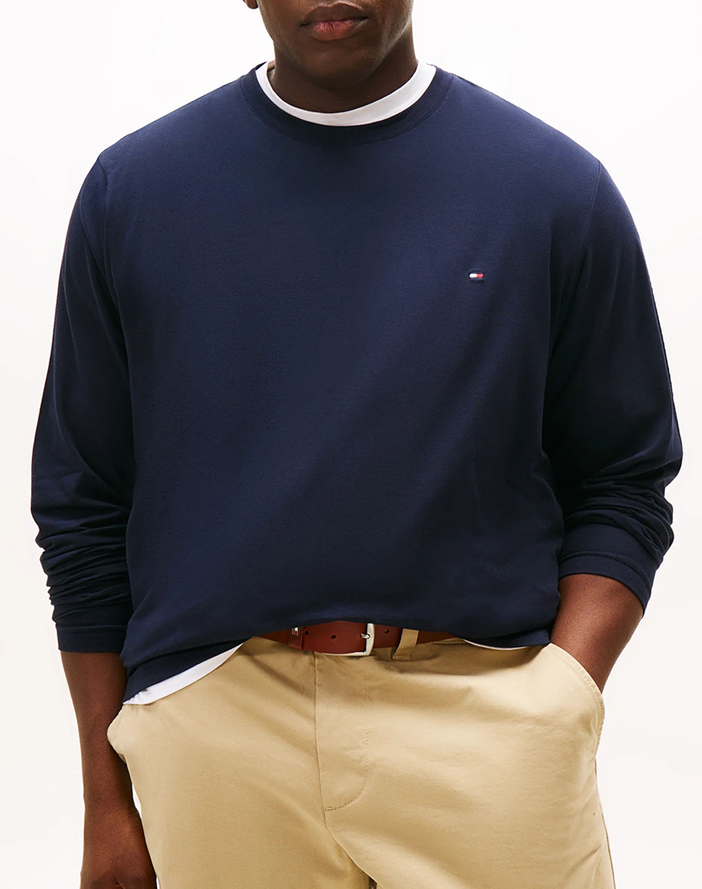 TOMMY HILFIGER BT-STRETCH SLIM FIT L/S TEE-B