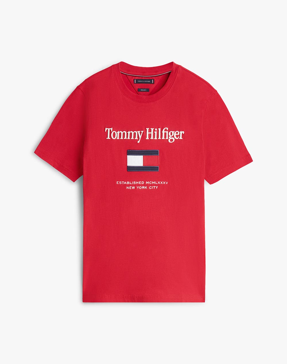 TOMMY HILFIGER TOMMY EMBRO FLAG TEE