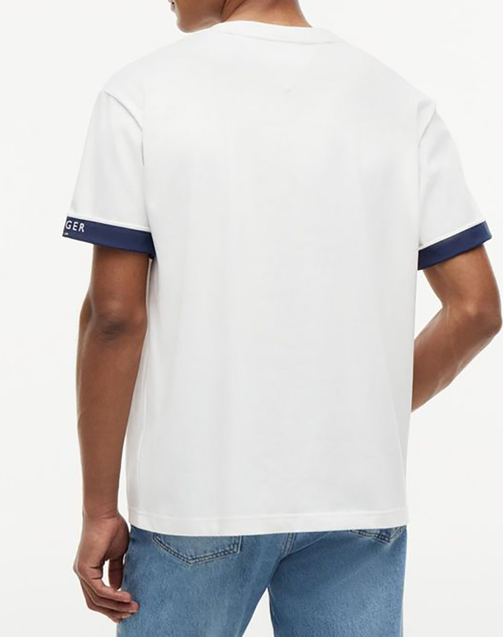 TOMMY HILFIGER SAIL MIX MEDIA CUFF REGULAR TEE