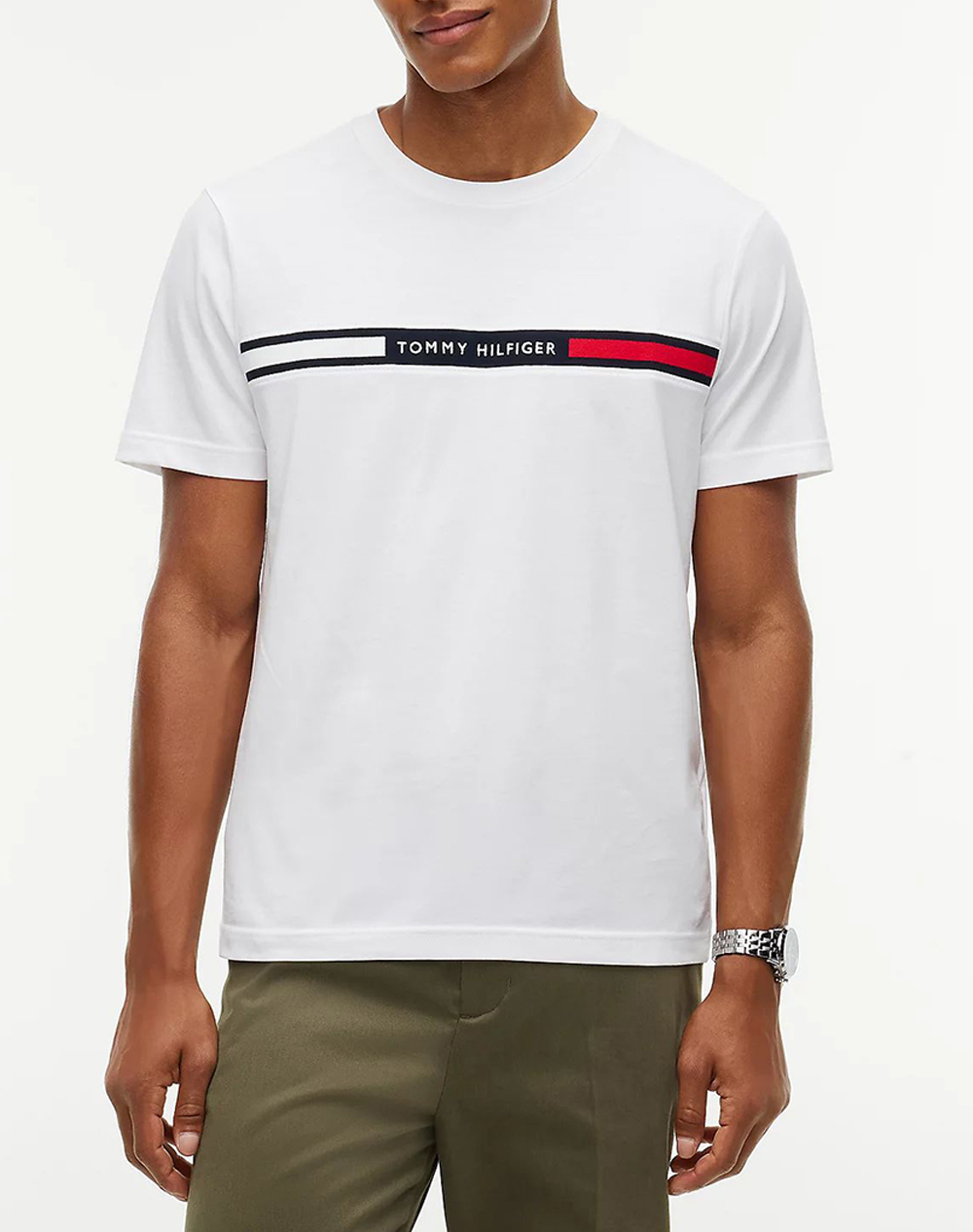 TOMMY HILFIGER HILFIGER CHEST INSERT TEE
