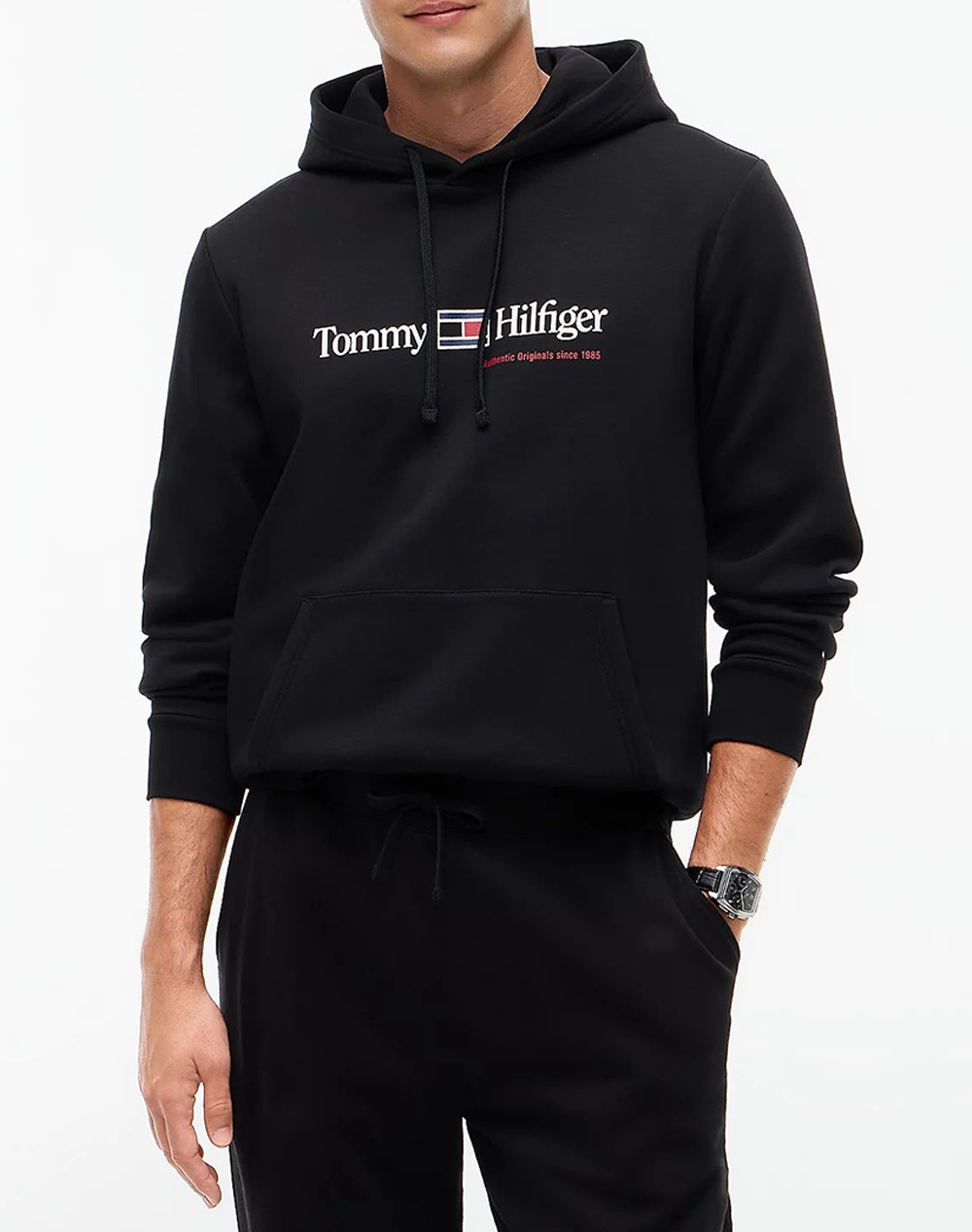 TOMMY HILFIGER RWB GRAPHIC REG FLEECE HOODIE