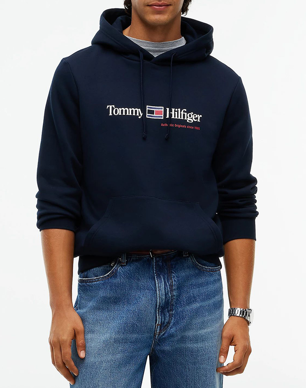 TOMMY HILFIGER RWB GRAPHIC REG FLEECE HOODIE