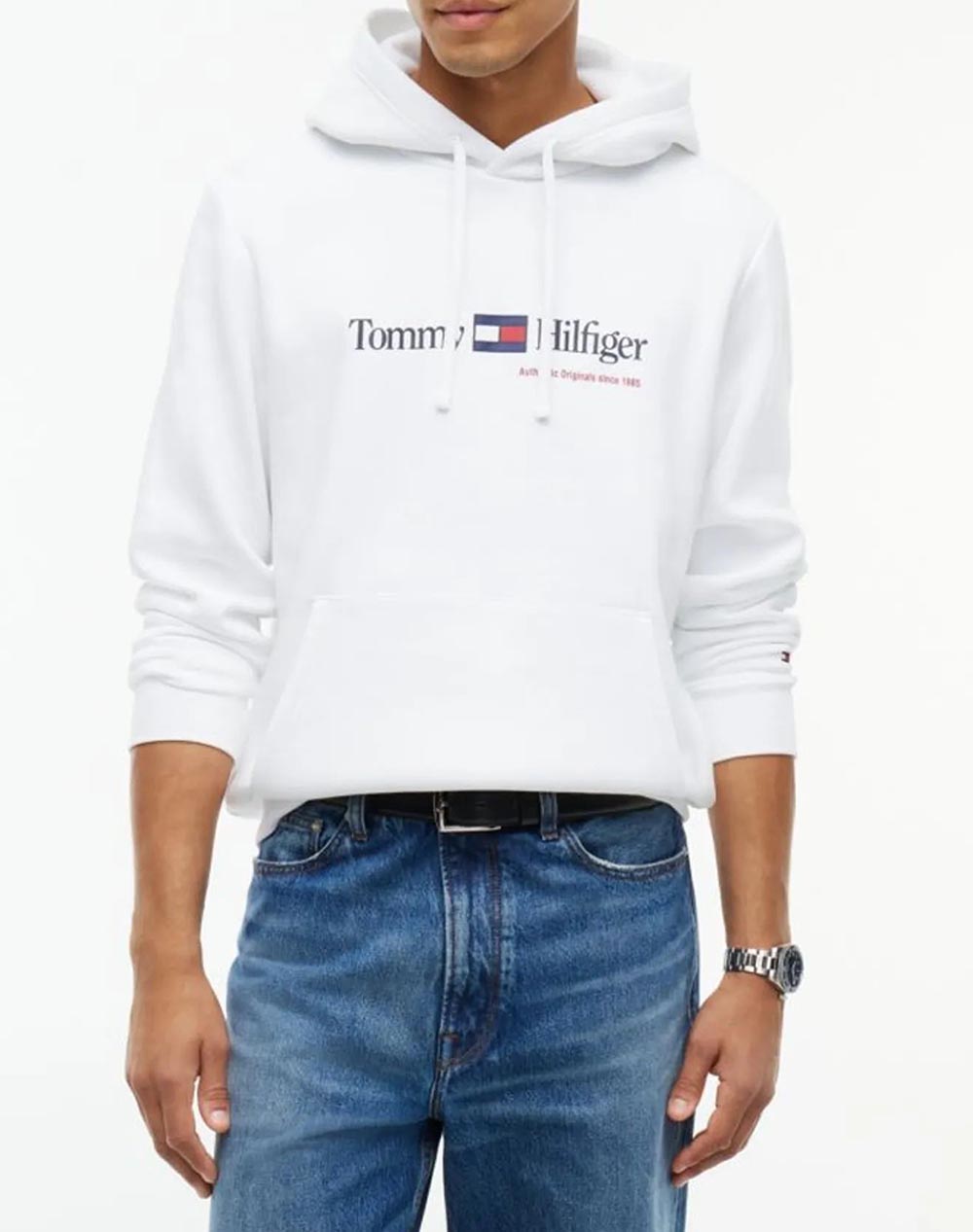 TOMMY HILFIGER RWB GRAPHIC REG FLEECE HOODIE
