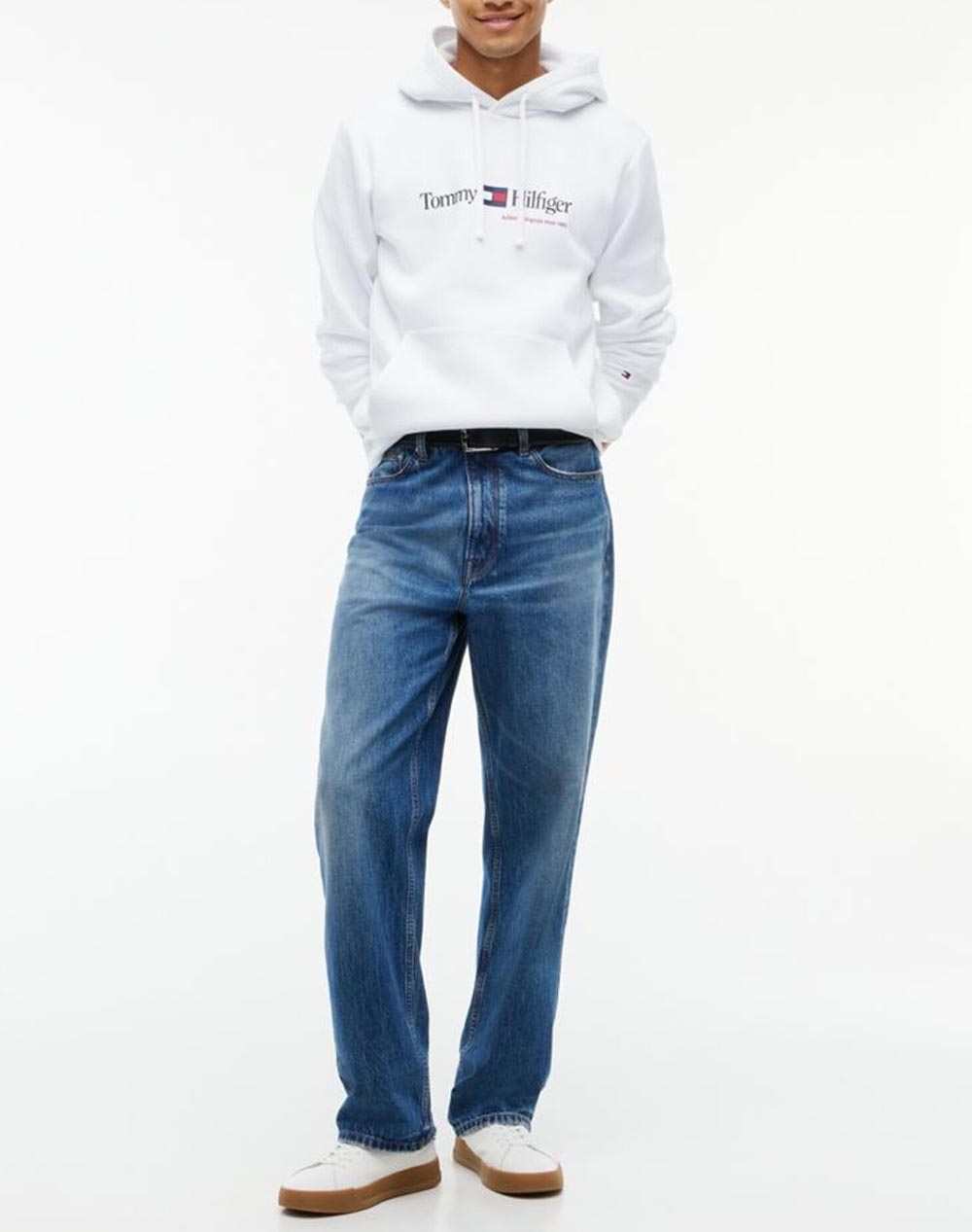 TOMMY HILFIGER RWB GRAPHIC REG FLEECE HOODIE