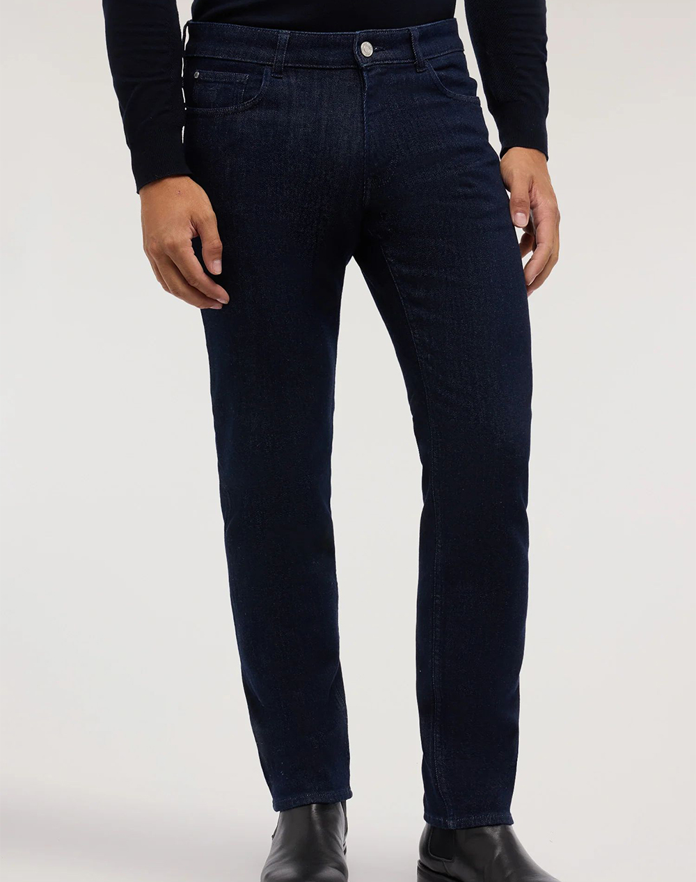 TRUSSARDI 5 POCKET 370 CLOSE - BLUE DENIM RINSE