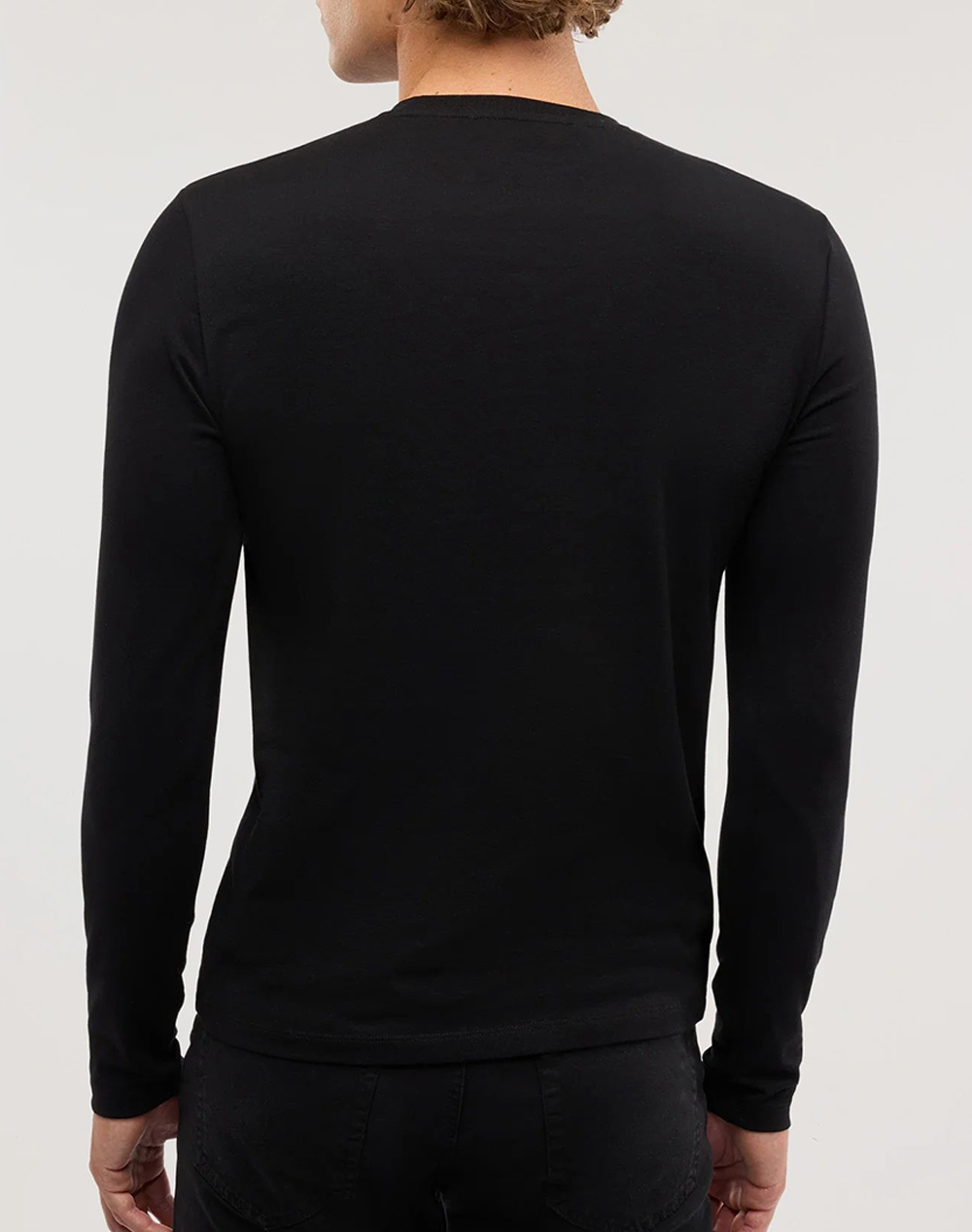 TRUSSARDI SLIM FIT LS T-SHIRT - ESSENTIAL LEVRIERO - STRETCH JERSEY