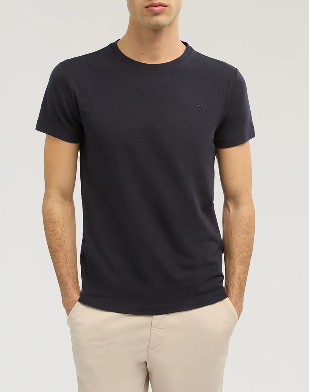 TRUSSARDI SLIM FIT T-SHIRT - ESSENTIAL LEVRIERO - STRETCH JERSEY