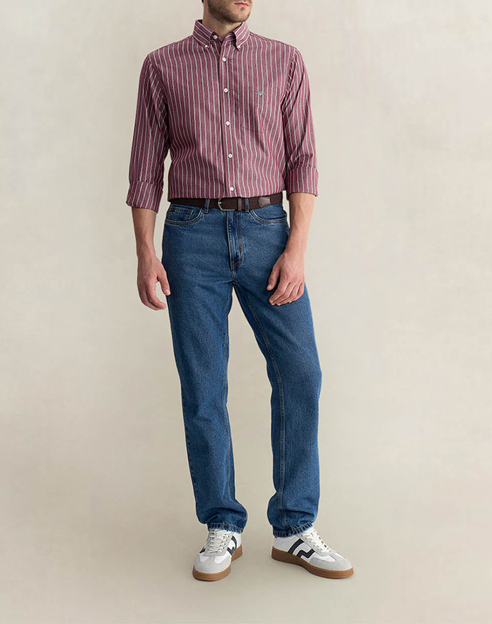 GANT РИЗА С ДЪЛГИ РЪКАВИ REG CLASSIC POPLIN STRIPE SHIRT
