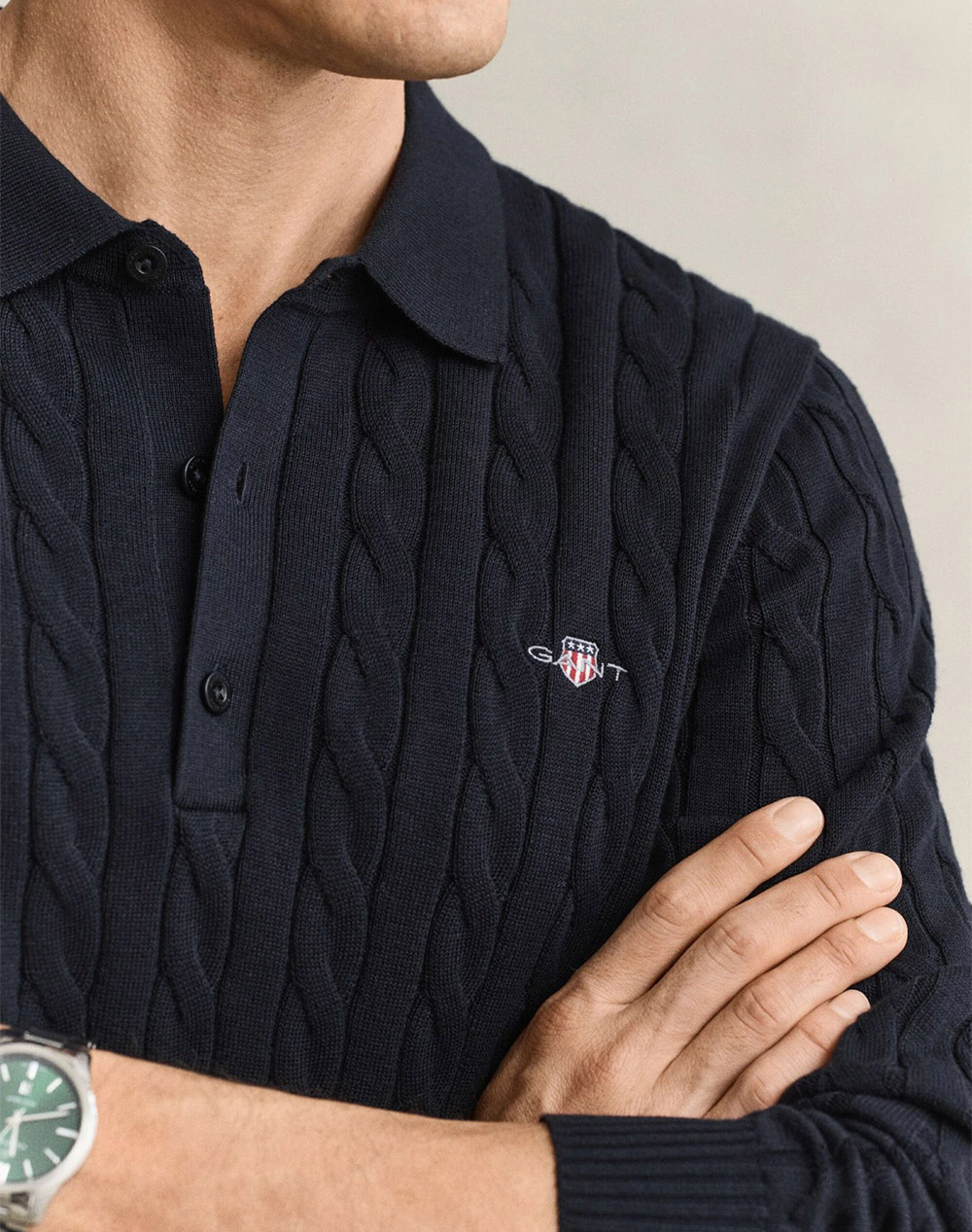 GANT ПУЛОВЕР ΜΜ COTTON CABLE POLO