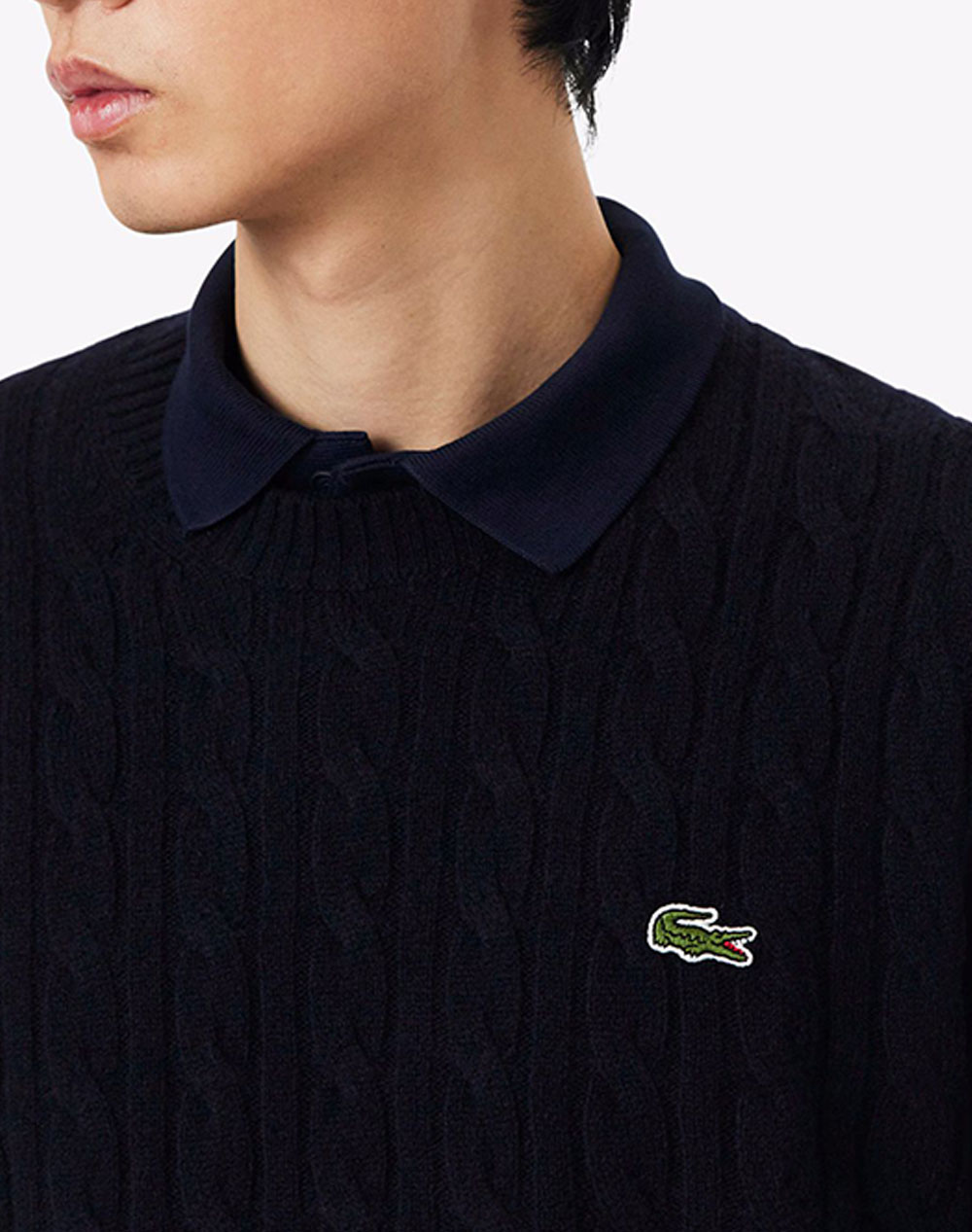 LACOSTE ПУЛОВЕР С ДЪЛЪГ РЪКАВ SWEATER