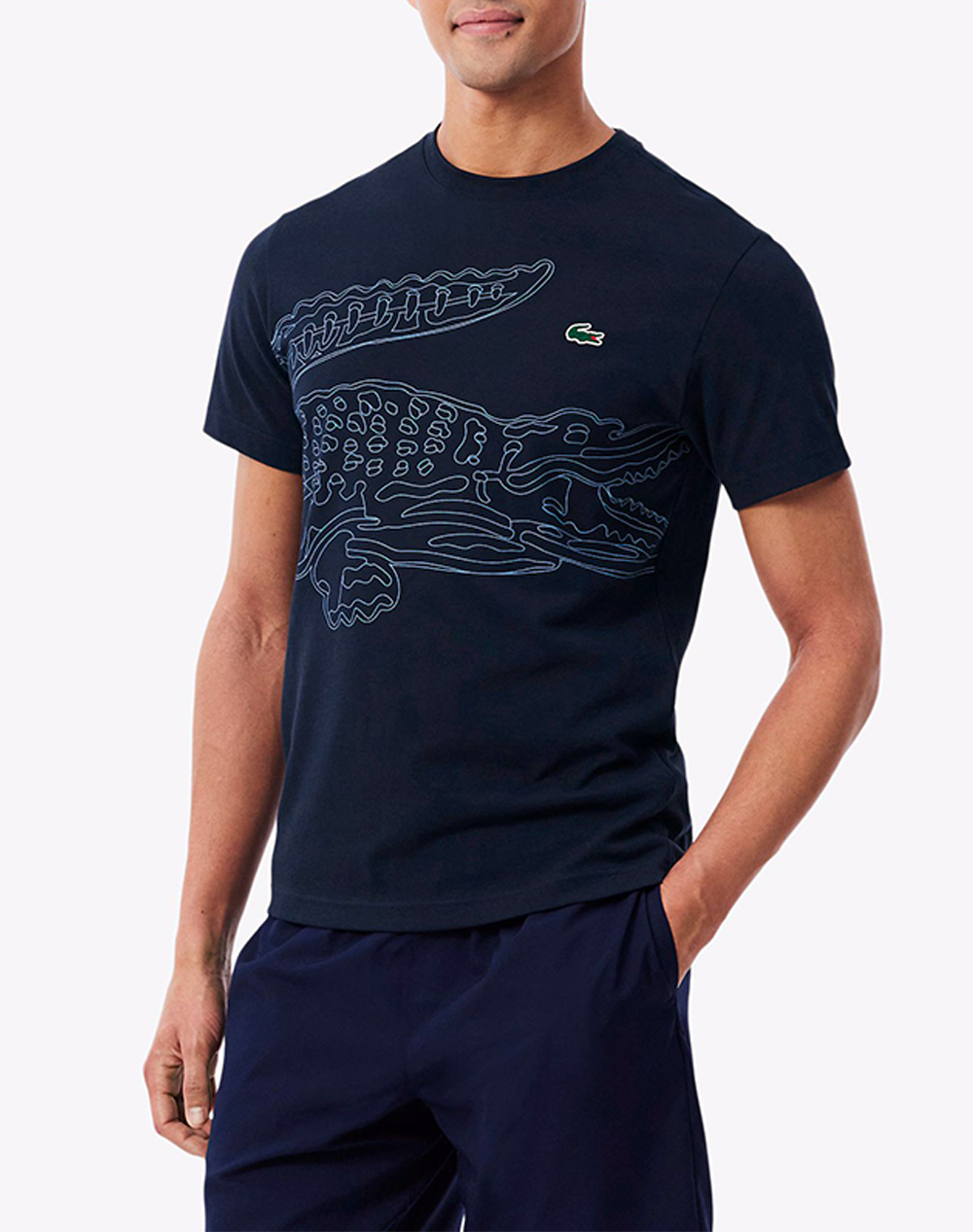 LACOSTE БЛУЗА С КЪСИ РЪКАВИ TEE-SHIRT & TURTLE NECK SHIRT