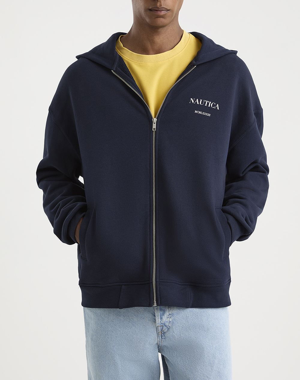 NAUTICA ЖИЛЕТКА СУИТШЪРТ ДЪЛЪГ РЪКАВ Rylo FZ Hoodie