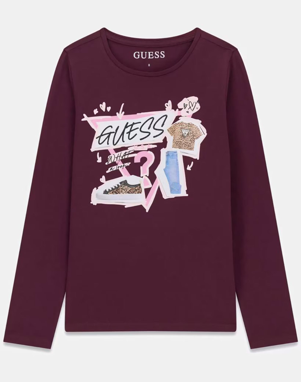 GUESS LS T-SHIRT БЛУЗА ЗА ДЕЦА GIRL