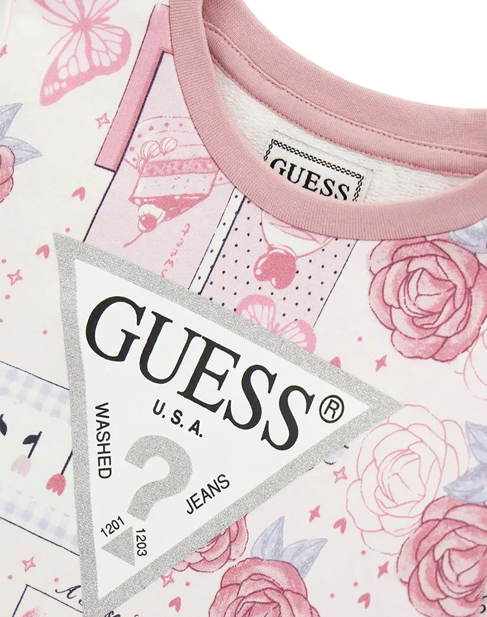 GUESS LS ACTIVE TOP СУИТШЪРТ ЗА ДЕЦА GIRL