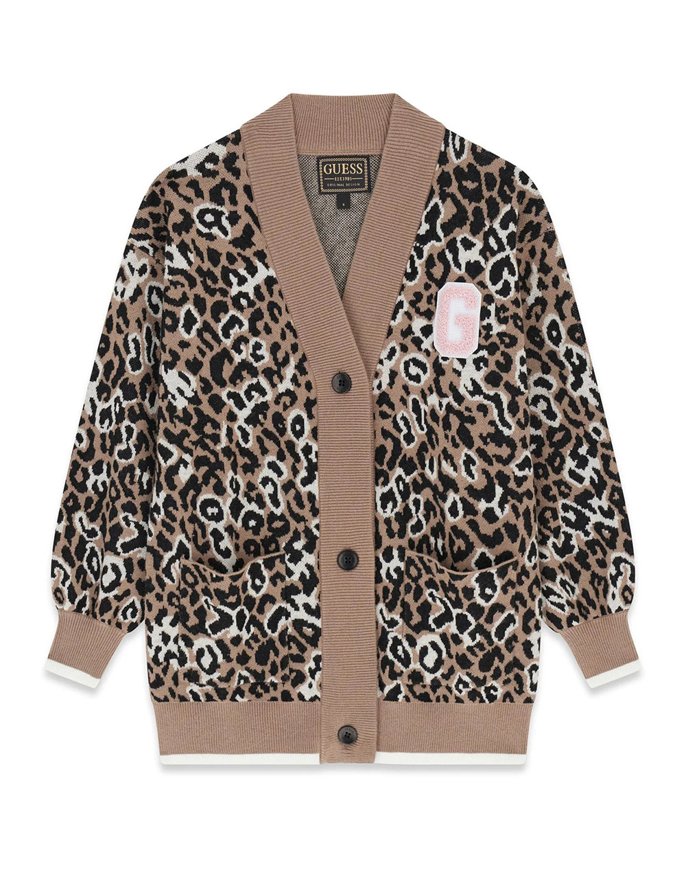 GUESS LS LEOPARD CARDIGAN БЛУЗА ЗА ДЕЦА GIRL